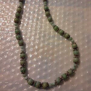 Vintage Jade Beaded Necklace